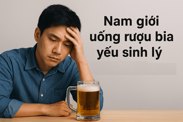 Nam giới uống rượu bia yếu sinh lý