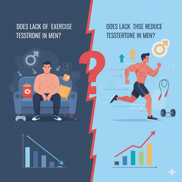 Lười vận động có làm giảm testosterone ở nam không