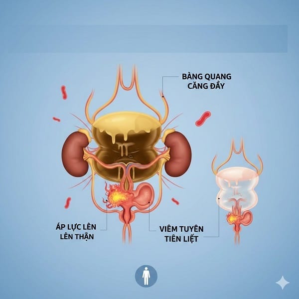 Nhịn tiểu lâu ảnh hưởng gì đến sinh lý nam