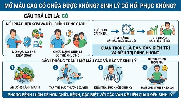 mỡ máu cao có ảnh hưởng khả năng cương