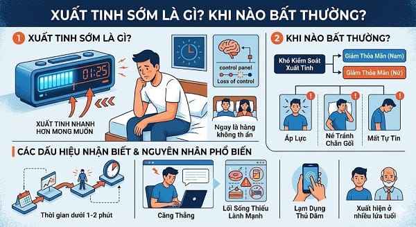 Làm sao để quan hệ lâu mà không xuất tinh sớm?