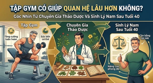 Tập gym có giúp quan hệ lâu hơn không?