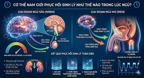 cơ chế phục hồi sinh lý nam khi ngủ