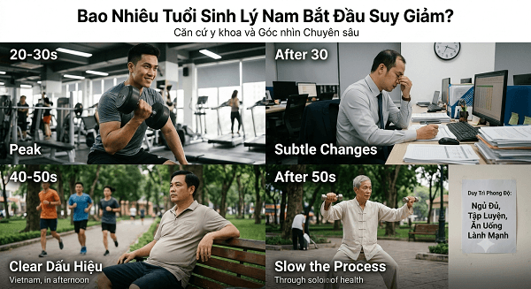 Bao Nhiêu Tuổi Sinh Lý Nam Bắt Đầu Suy Giảm
